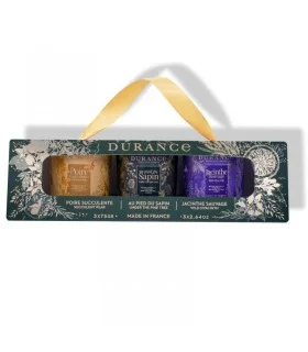 Coffret Bougies Parfumées (Sapin, Poire, Jacinthe)